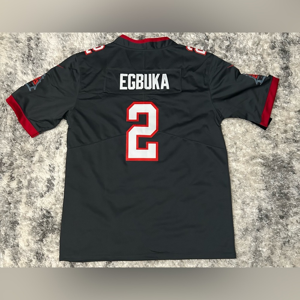 🏴☠️Tampa Bay Buccaneers Steel gray and Red Jersey - Picture 2 of 2